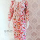 Light Purple Floral Printed Soft Rayon Chikankari Kurti