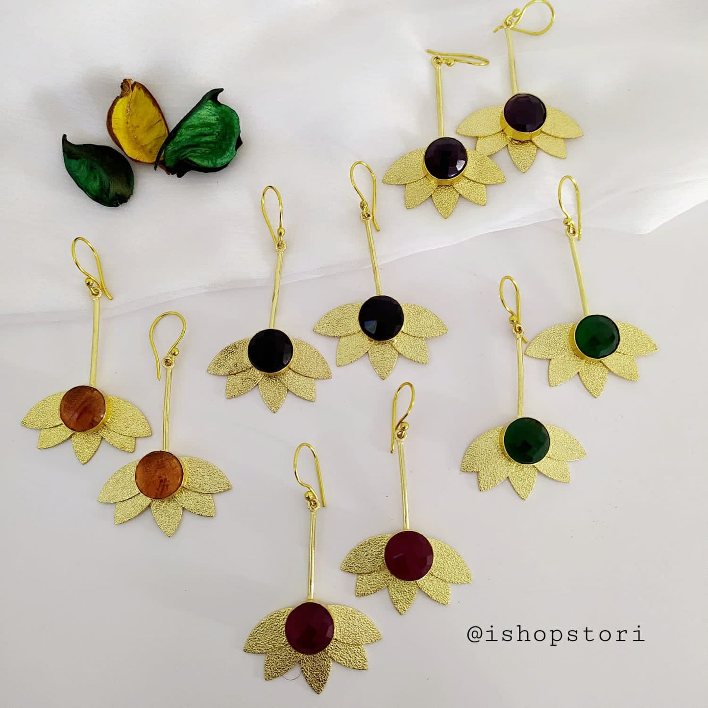 Pushpa Lotus Petal Earrings
