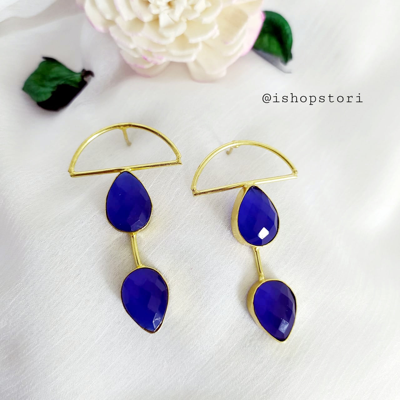 Piyali Arch & Stone Statement Earrings