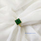 Avani Square Single Stone Glossy Finger Ring