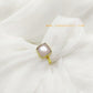 Avani Square Single Stone Glossy Finger Ring