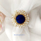 Nandini Pearl Halo Raw Stone Finger Ring