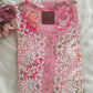 Floral Dusty Pink Cotton Mulmul Chikankari Kurti