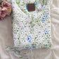 Floral Printed Cotton Mulmul Chikankari Short Kurti with Dori