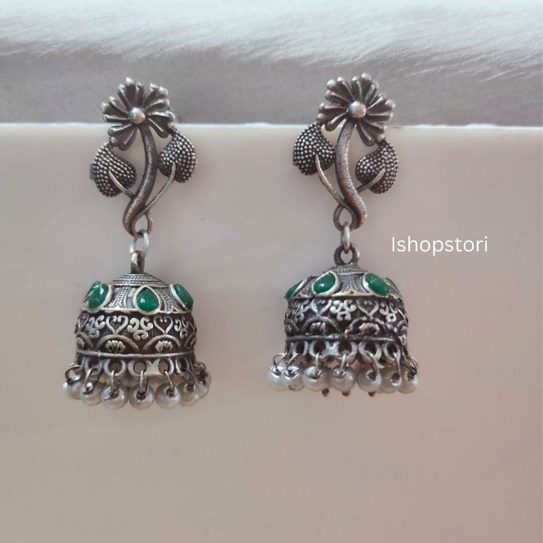 Preet Vine Monalisa Studded Stone Small Jhumkis