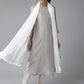 Croatia Embroidered White Pure Chiffon Dupatta